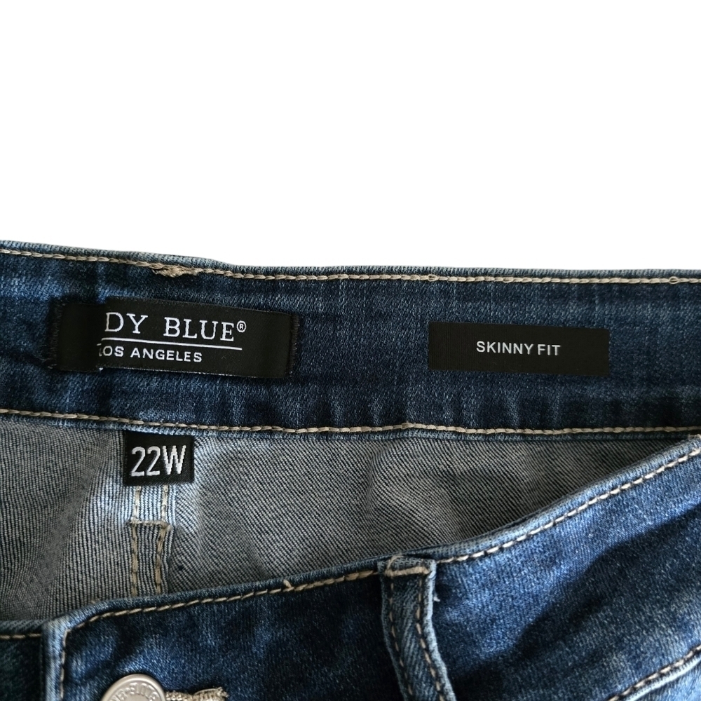 🔥NWT Judy Blue Madelyn High Rise Button Fly Skinny, Size 22W - Picture 9 of 12